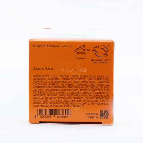 L'Erbolario Rinfresca Sole Refreshing After-Sun Cream - Light Texture - With Extracts Of Water Mint And Cucumber - Protective And Emollient Properties - Skin Is Left Nourished And Refreshed - 6.7 Oz