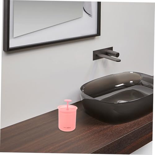 3-Piece Manual Face Wash Foamer Bottle – Pink Foam Dispenser