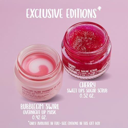 W7 Beauty Lip Care Set with Lip Masks, Scrubs & Balms - Sweet Flavors