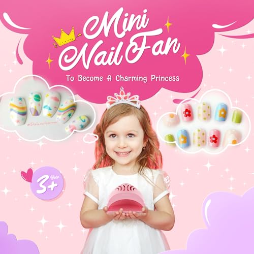 Portable Kids Nail Dryer for Water-Based Nail Polish - Safe, Mini & Travel-Friendly