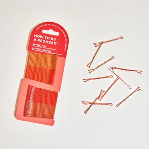 Redhead Bobby Pins - 60 Count Hair Accessories for Red Hair