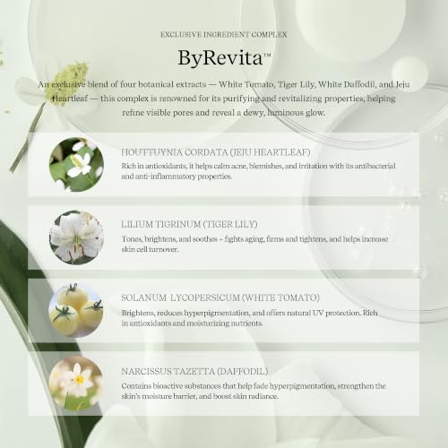 ByUR Green Wonder Toner Pads for Sensitive Skin - Gentle Exfoliation & Soothing, Organic Cotton, 70 Count