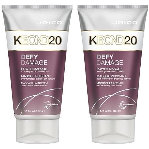Joico Defy Damage KBOND20 Power Masque | For Stronger, Hydrated Hair | Color-Safe | Rebuild & Protect Bonds | Paraben-Free | Animal-Test Free Formula | 5.1 oz | 2 Pack