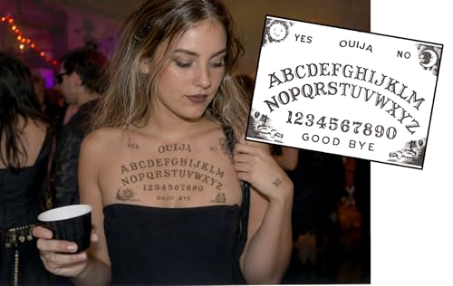 Ouija Board Chest Temporary Tattoo Set | Halloween