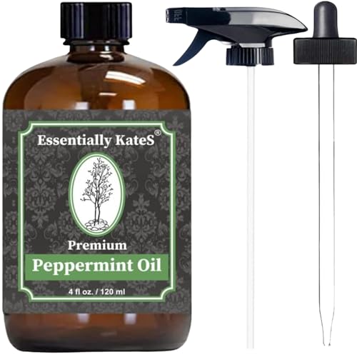 Peppermint Essential Oil 4oz - Steam Distilled Mentha Piperita