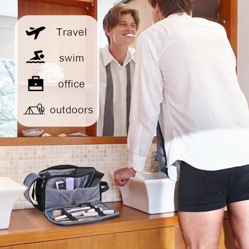 Waterproof Travel Toiletry Bag for Men - Dopp Kit Organizer
