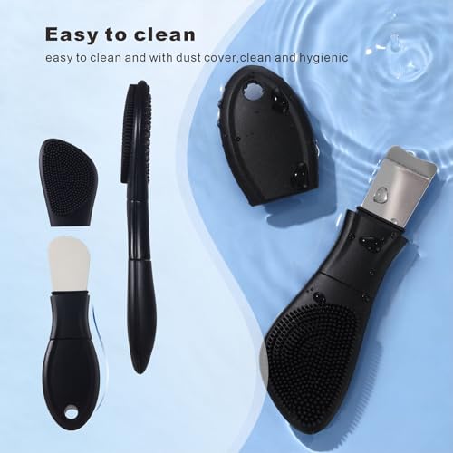 2-in-1 Face Cleansing Brush & Blackhead Remover Scraper
