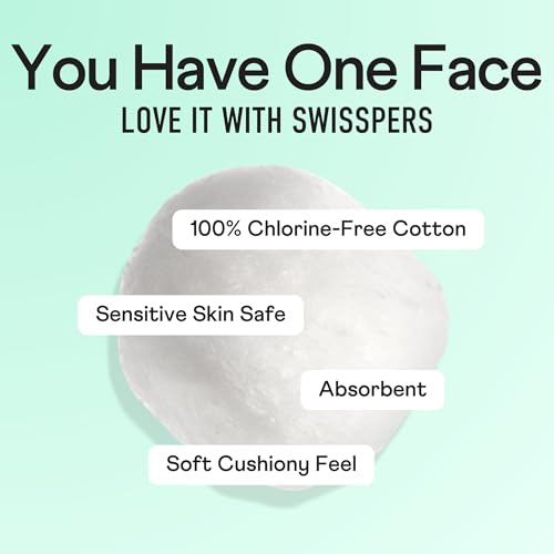 Swisspers Super Jumbo Cotton Balls - 100% Pure Cotton, 420 Ct (Pack of 6)