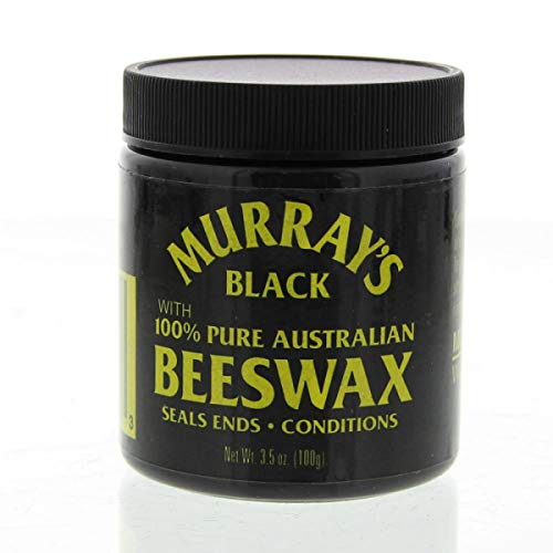 Murray's Black Beeswax Hair Pomade Unscented 4 oz for Dreadlocks & Curls