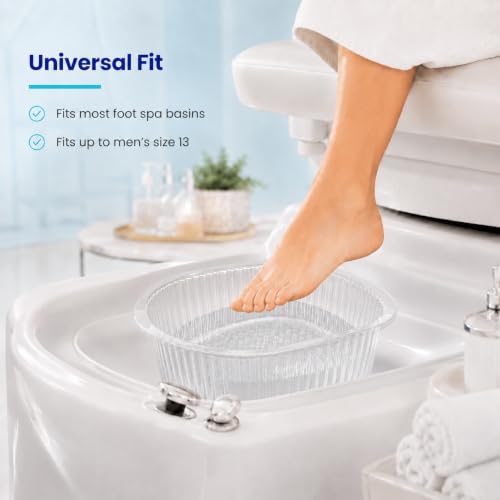 Disposable Pedicure Liners - 100 Count, 50% Thicker, Universal Fit