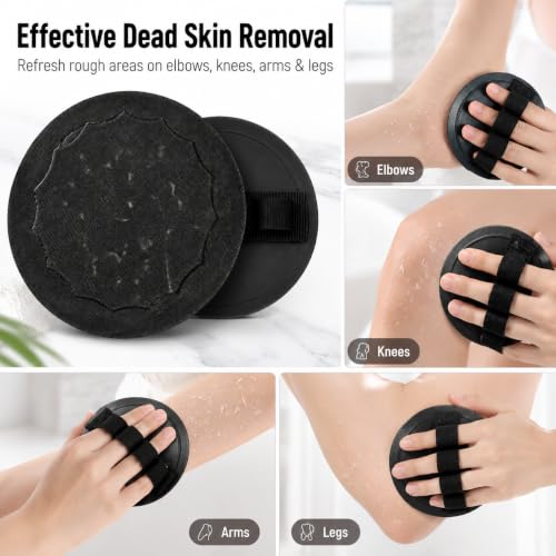 Exfoliating Bath Gloves 4-Pack | Dual-Sided Body Scrubber