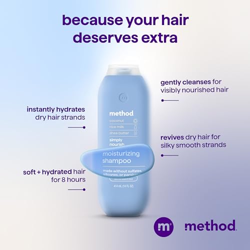 Method Simply Nourish Moisturizing Shampoo, 14 fl oz