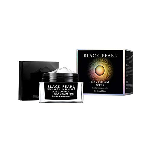 Sea of Spa Day Cream SPF 25, For dry or very dry skin ,Non Greasy Day Moisturizer, Hydrating Face Cream for Women, With Black Pearl Powder, Seaweed, And the Dead Sea Minerals, 1.7-Ounce