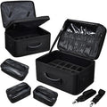 Costravio Makeup Backpack Organizer | 2-Layer Cosmetic Storage with Dividers