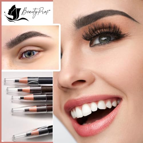 BeautyPros Waterproof Eyebrow Pencil Set - 6 Colors
