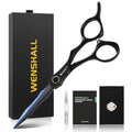 Wenshall Black 6 Inch Professional Hair Cutting Scissors - Japanese 440C Steel, Sharp Salon Shears for Hairdresser & Home Use