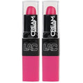 L.A. COLORS Moisture Cream Lipstick, Delish CML483 (Pack of 2)