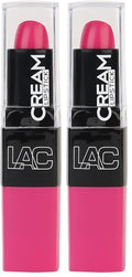 L.A. COLORS Moisture Cream Lipstick Delish CML483 (2-Pack)