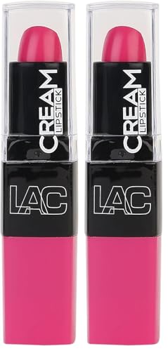 L.A. COLORS Moisture Cream Lipstick Delish CML483 (2-Pack)