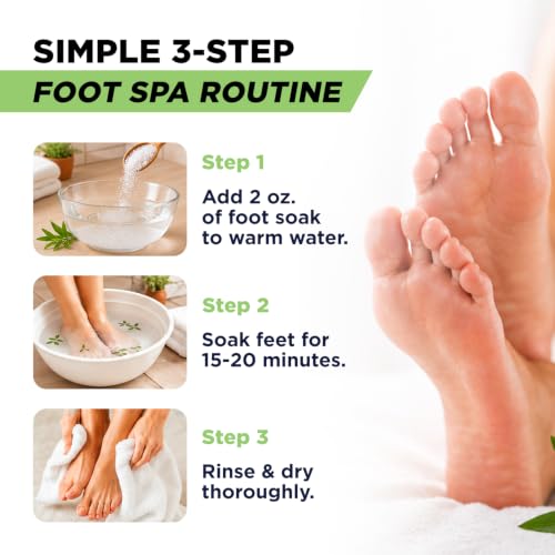 Tea Tree Oil Foot Soak with Epsom Salt - 16 oz