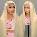 30 Inch 613 Blonde Lace Front Wig Human Hair 200 Density