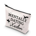 JNIAP Xaden Riorson Makeup Bag Mentally Dating Xaden Gifts Wing Leader Merch Dragon Book Lover Gifts (DATING XADEN)