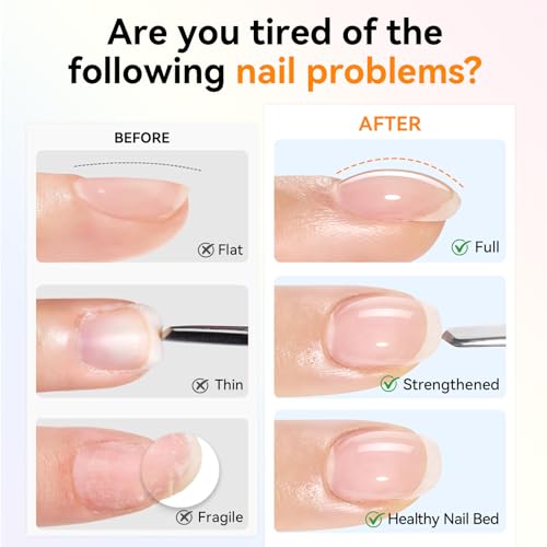 Makartt Builder Nail Gel Kit with Clear Top Coat & Base Coat 3 pcs 15ml each