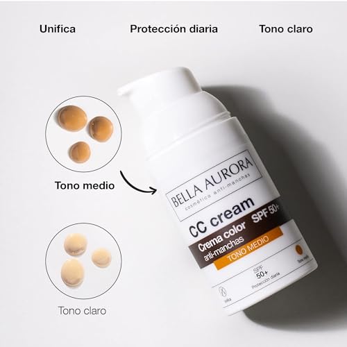 Bella Aurora Cc Cream Medium Shade SPF50 Plus, 30 ml