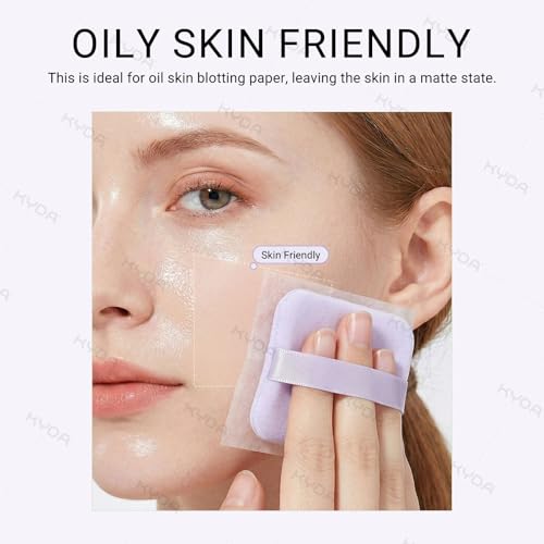 KYDA Oil Blotting Paper 200 Sheets with Mirror & Puff