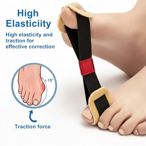 Toe Stretcher Band 2-Pack - Bunion Corrector for Big Toe Relief