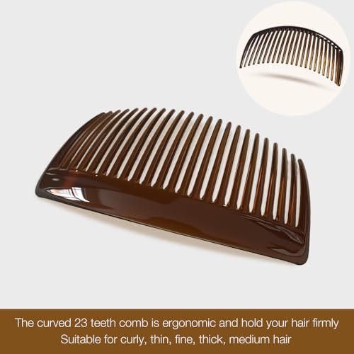 French Hair Combs 24-Pack with 23-Teeth for All Hair Types