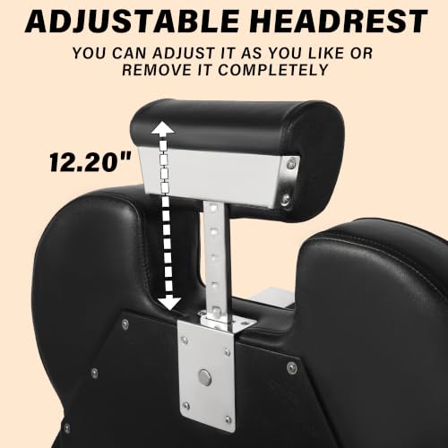 Professional Barber Chair Hydraulic Salon Reclining Heavy Duty