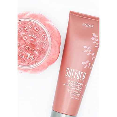 SURFACE Hair Pure Blonde Rose Shampoo ? Sulfate-Free, Paraben-Free Cleansing, Shine, Tone & Enhance - 9oz