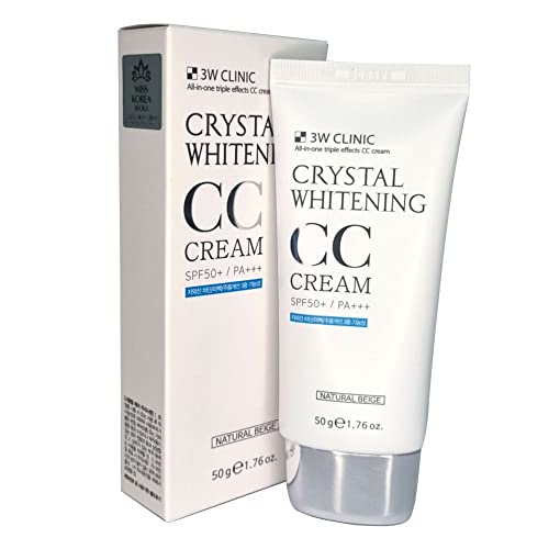 3W Clinic Crystal CC Cream SPF50 PA+++ 50ml Natural Beige