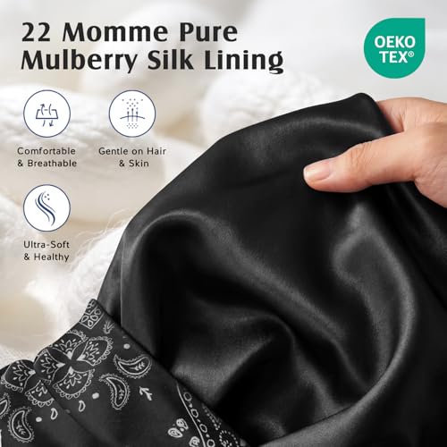 Mulberry Silk Sleep Bonnet for Curly & Long Hair