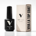 V Beauty Pure No Wipe Gel Top Coat - High Gloss UV LED Clear Polish, 15ml