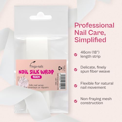Finga-Nails Silk Nail Wrap Kit - Cracked & Split Nail Repair Tape (46cm)