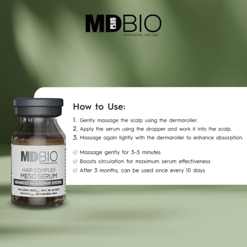 MD PLUS BIO Scalp Care Meso Serum Kit for Thinning Hair - 10 x 6ml