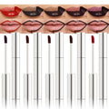 5Pcs Quick Drying Peel off Lip Liner Stain Set, Natural Matte Peel off Lip Liner Stain for Conturing Filling Lips, Maroon Plum Coral Brown Chestnut Lip Stains Tints Long Lasting Waterproof, Easy Apply