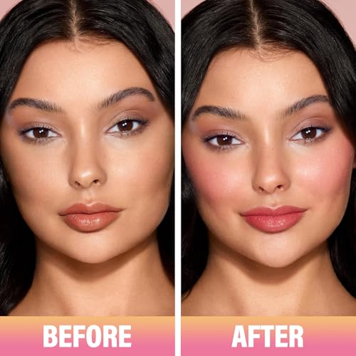 CARSLAN Sun Kissed Blush & Bronzer Stick for Cheeks Lips & Eyes, Long-Lasting Matte Cream Makeup Blush Stick, Blendable & Vegan, Natural Glow for All Skin Tones, Shade 01 Morning, 0.21 oz