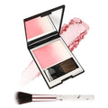 Blush Powder for Cheeks,Gradual Shimmer Pink Blusher Palette with Brush,Lightweight Buildable Color Blush Hightlighter Powder,Longlasting Waterproof Facial Makeup,Women's Day Gift for Women Girl-05#