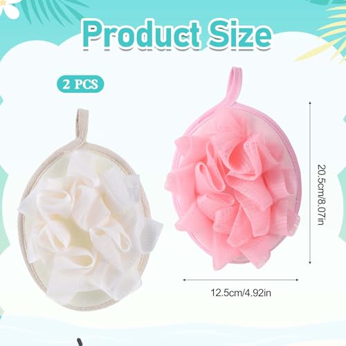 Travel Loofah 2-Pack | Lightweight Exfoliating Shower Puffs