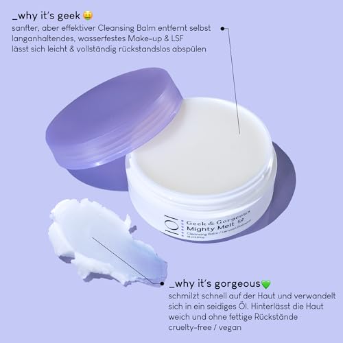 Geek & Gorgeous Mighty Melt Cleansing Balm – Waterproof Makeup Remover