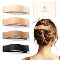 Matte Flat Hair Clips for Women - Medium 4 Pack
