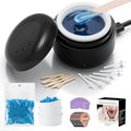 Nose Wax Kit Men Upgraded Version 100g Wax USB Fast Heat Smart Constant Temp 40 Nose Hair Sticks 3 Silicone Pots Travel Size Unisex Suitable for Different Body Parts