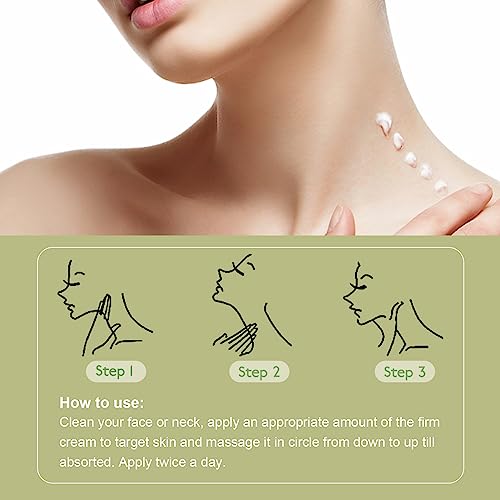 Neck Firming Cream - Face Lift Moisturizer and Anti-Aging Collagen Cream with Retinol, Peptides & Vitamin E for Smooth Wrinkle, Fine Lines, Hydrating and Restore Skin Elasticity