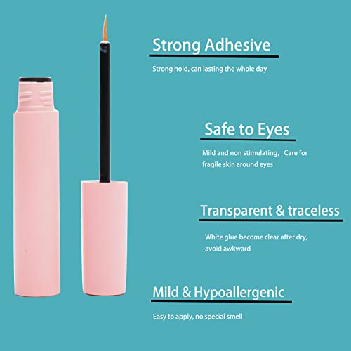 Bottom Lash Extension Kit 200pcs with Bond & Tweezers