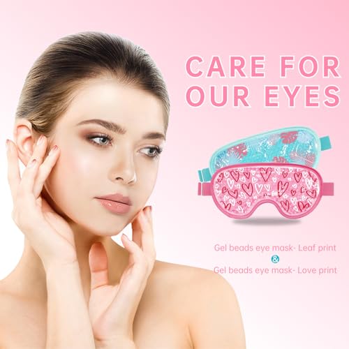 Cooling Eye Mask Reusable Gel Ice Pack for Puffy Eyes & Migraines