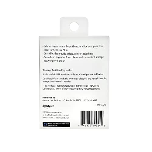 Women's 5-Blade Razor Refills for Close Shave - 6 Cartridges