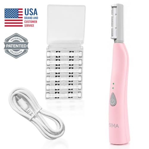 SPA SCIENCES SIMA Dermaplaning Tool – Painless Facial Exfoliation & Hair Removal